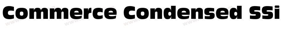 Commerce Condensed SSi Condensed Italic字体转换